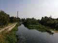 Mukhavets river at the beginning of September 2021